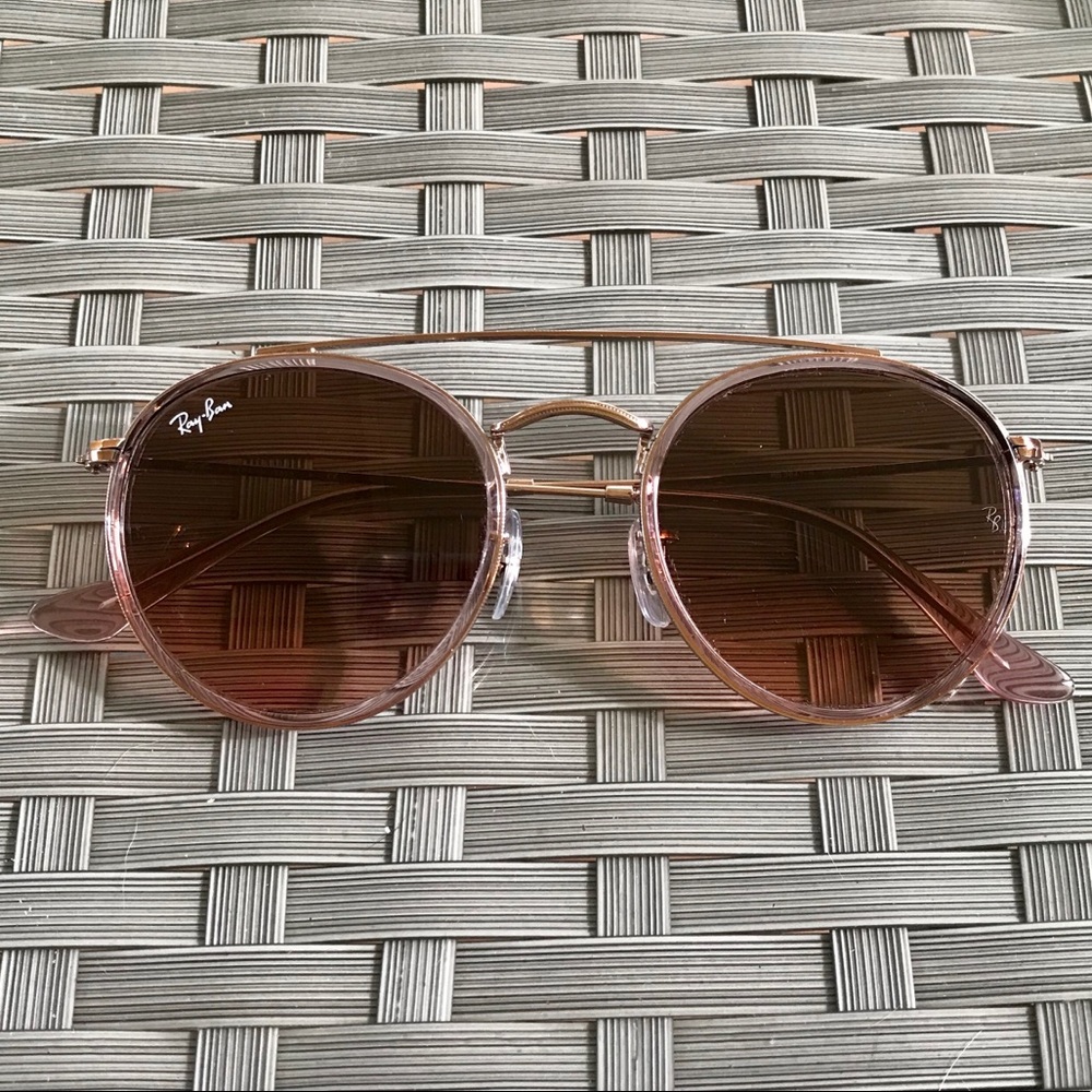 Pink Brown Gradient Ray Bans